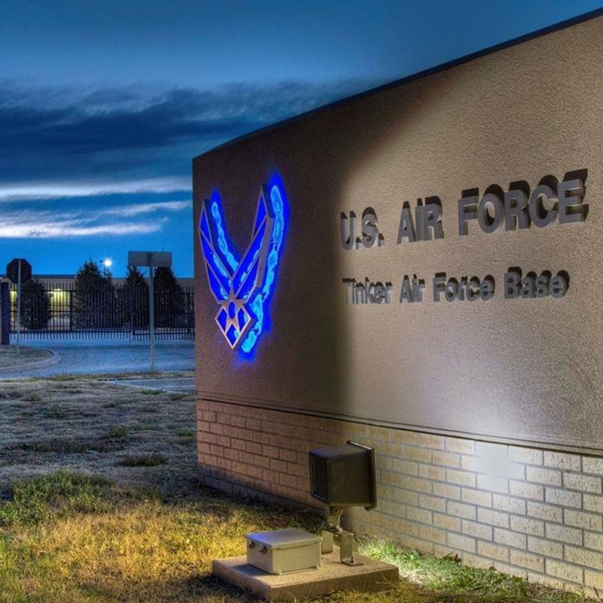 U.S. Air Force Base Welcome Sign